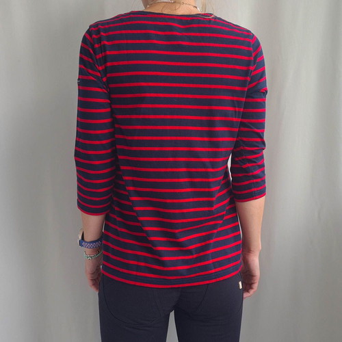 Armor Lux women's striped shirt, size M/L, blue and red