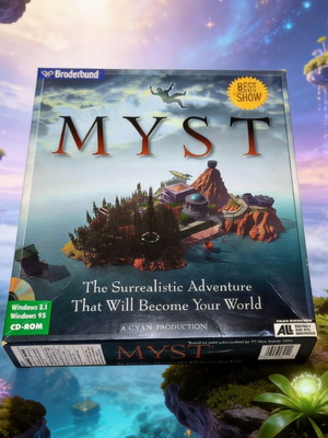Myst PC Big Box περιπέτεια μεταχειρισμένο, πολύ καλή κατάσταση