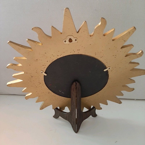 Vintage sun wall decor like new, resin, 32cm diameter