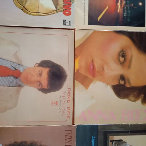 Vinyl records used, Greek laiko music pack