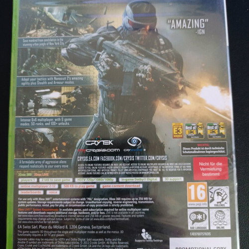 Crysis 2 Xbox 360 sealed new