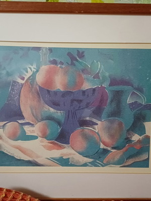 Λιθογραφία Τάκη Κατσουλίδη μεταχειρισμένη, υπογεγραμμένη συλλεκτική