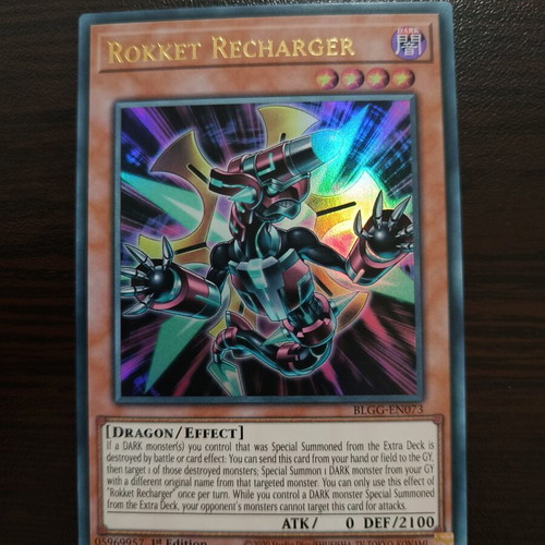 Yu-Gi-Oh Rokket Recharger ultra rare card like new