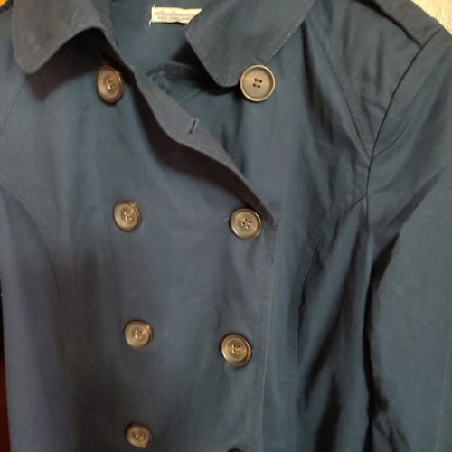 Stradivarius trench coat Large dark blue like new