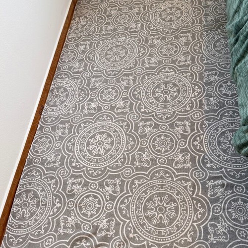 H&M Home Set of Two 100% Cotton Rugs 140x200 Gray White Used