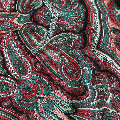 Large women's pashmina like new, multicolor, 115x115 cm