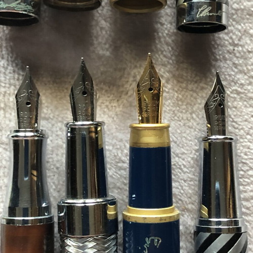 Collectible pens used, set of 4