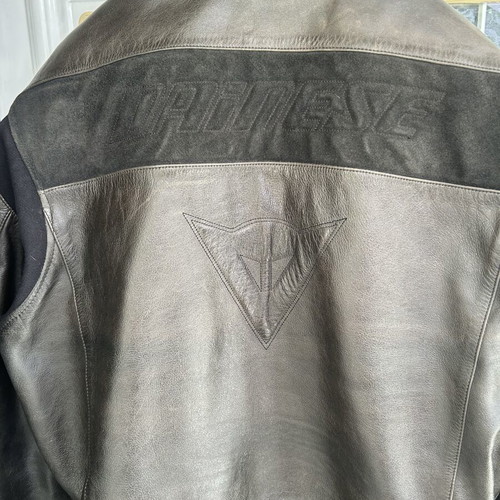 Dainese leather motorcycle jacket with lining