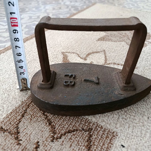Old cast iron iron used