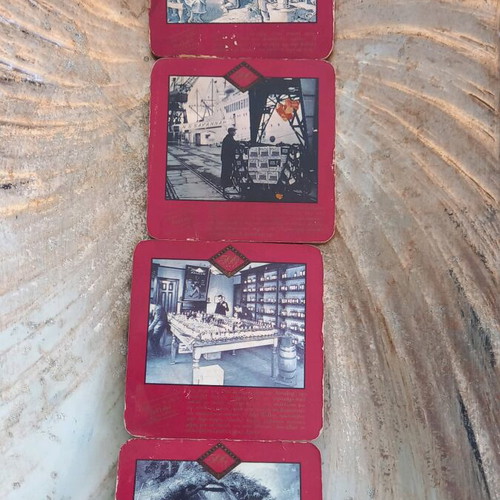 Johnnie Walker collectible set like new with 5 coasters and stirrer