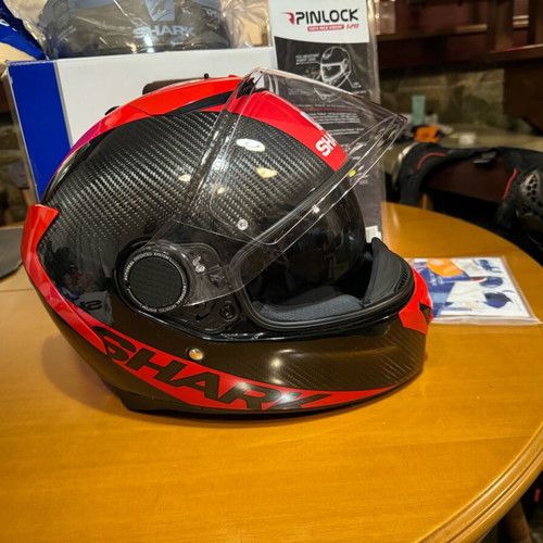 XS Shark Spartan Carbon Motorcycle Helmet like new 1290gr
