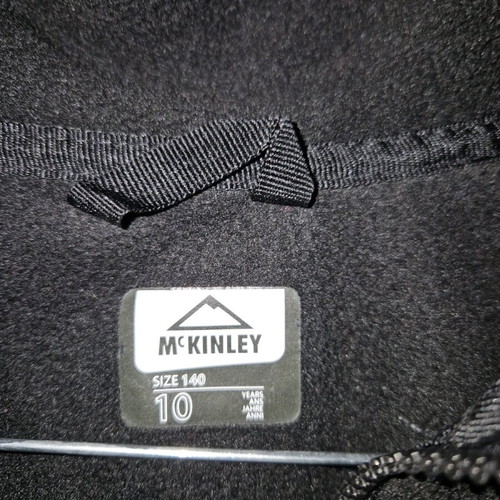 Mc Kinley jacket with removable fleece, black, like new