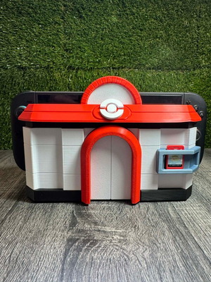3D printed βάση για Dock Nintendo Switch 2 με θήκη cartridge και διακοσμητικό design κατόπιν παραγγελίας