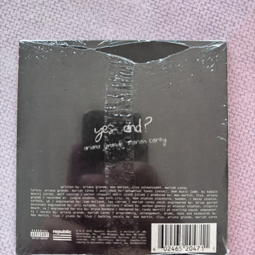 Ariana Grande Yes, And? Remix With Mariah Carey CD Single new, pop