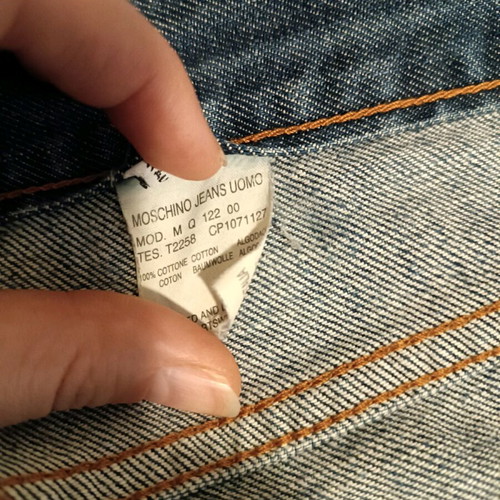 Moschino jeans straight leg used, blue, size 36