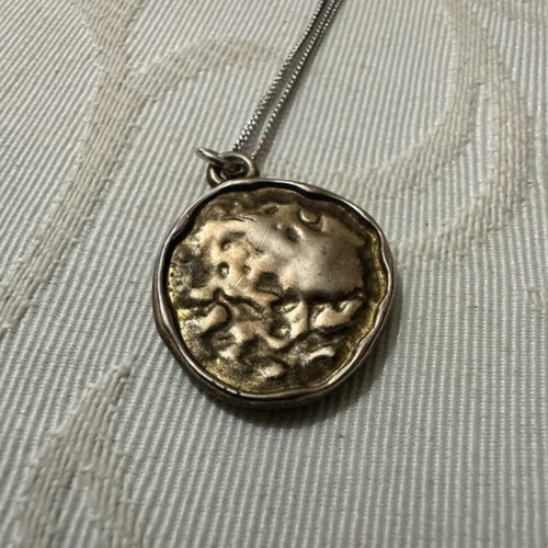 Silver chain with traditional double-sided Konstantinato like new