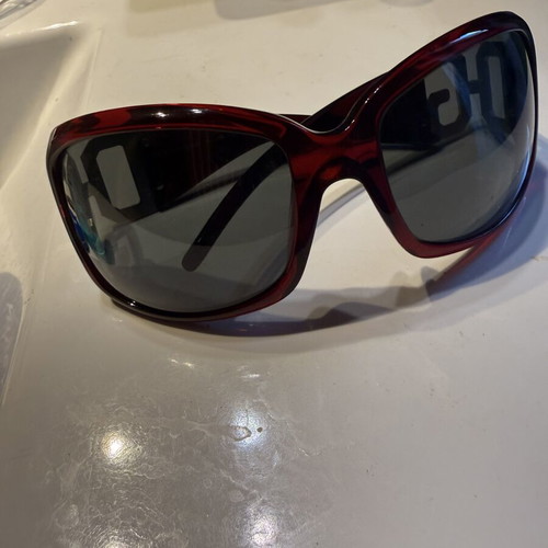 Dolce & Gabbana vintage sunglasses, oversized burgundy frame