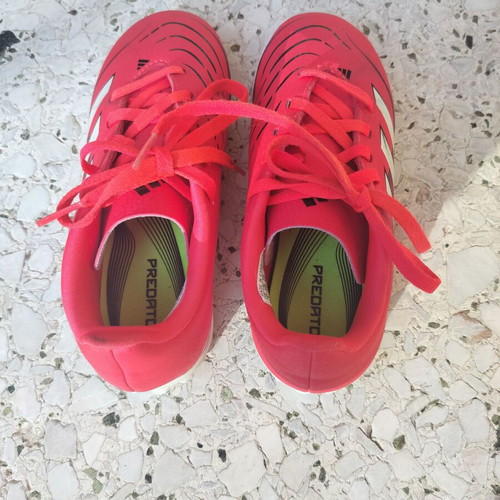 Adidas Predator club TF kids football shoes size 32 like new, orange-red