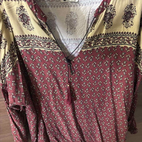 Abrand Jeans shirt XL with ethnic pattern