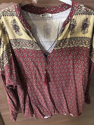 Abrand Jeans shirt XL with ethnic pattern