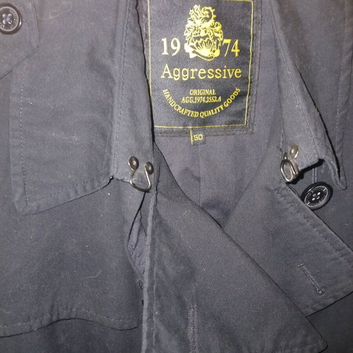Aggressive trench coat like new, women's blue, denim autumn