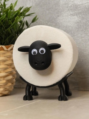 Toilet paper stand with sheep new