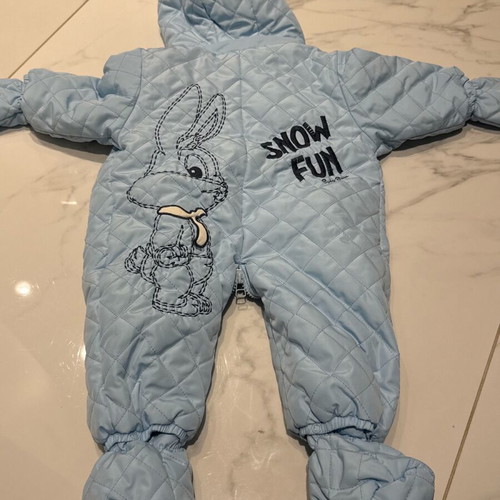 Snow suit used for baby boy 3 months Alouette blue
