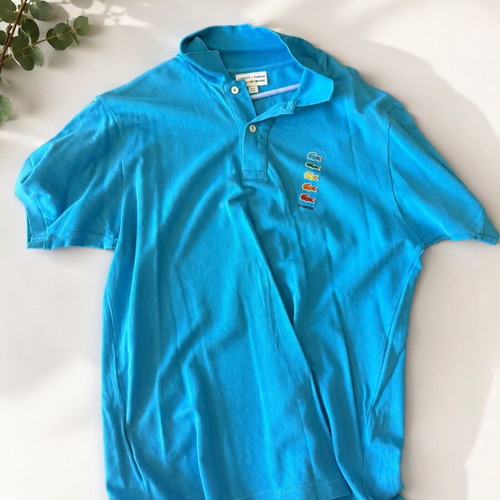 Lacoste x Polaroid Polo Shirt new, size L, blue