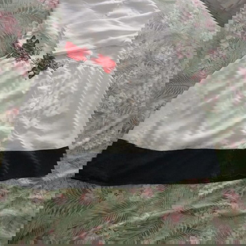 Moutaki shirt dress S/M used, black and white