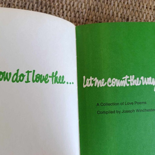 How do I love thee … let me count the ways collectible book like new