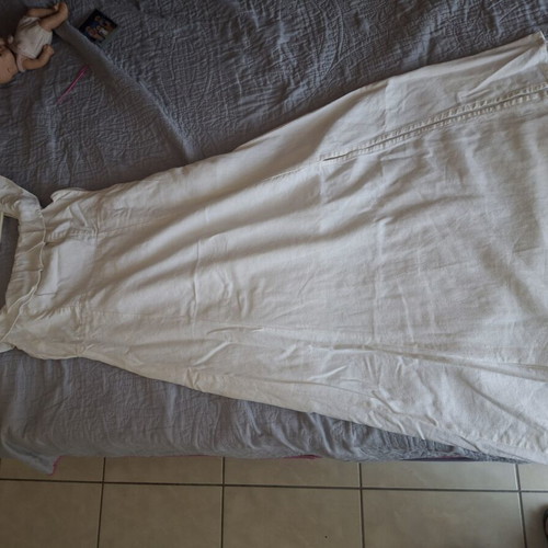 Linen dress small, used, white