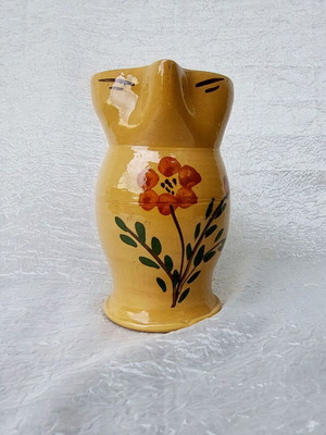 Traditional Handmade Ceramic Jug from Corfu used, 1980s