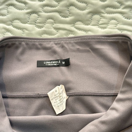 Luna&Miele high-waisted sports leggings dusty mauve-gray size M like new