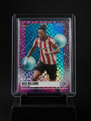 Topps Finest UCC Nico Williams Numbered 68/75 Athletic Club