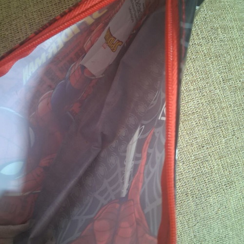 Spiderman Pencil Case like new, barrel shape