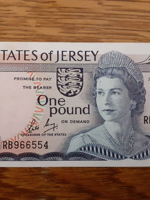 Jersey 1 Pound 1976 like new