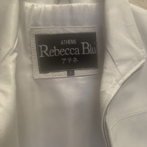 Rebecca Blu leather coat new, size small, white