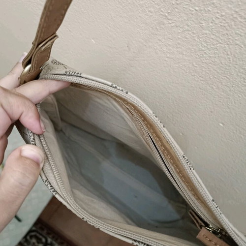 Thiros Olive Tree shoulder bag beige like new