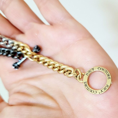 Juicy Couture chain bracelet like new, multicolor