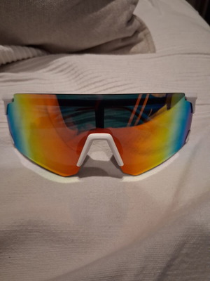 Sunglasses new, white and multicolor