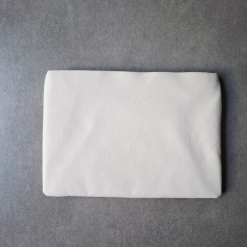 Dior White Makeup Pouch New, Cosmetic Bag with Gold Details