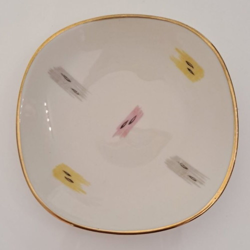 Alka Kunst set of 6 vintage serving plates 9.8cm porcelain Germany