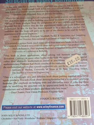 Structured Equity Derivatives book like new