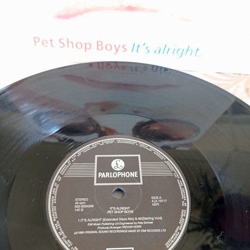 Pet Shop Boys It's Alright 12" Maxi-Single Greek pressing 1989 like new