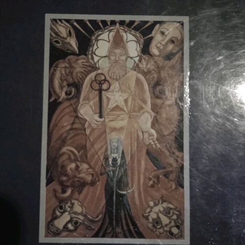 Tarot cards and book used, 1992, Iamblichus edition