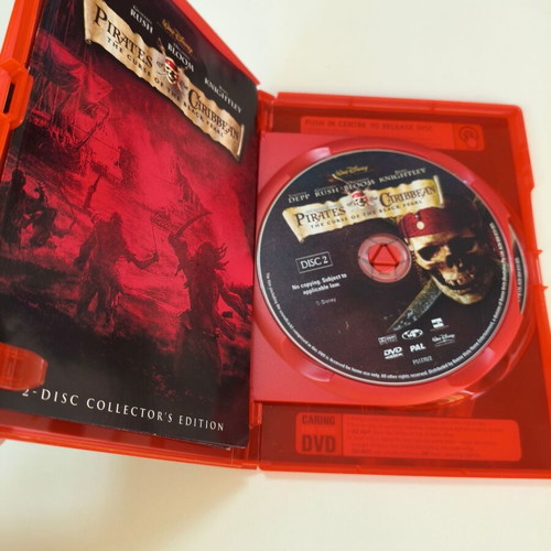 Pirates of the Caribbean The Curse of Black Pearl 2 DVD Special Collectors Edition like new