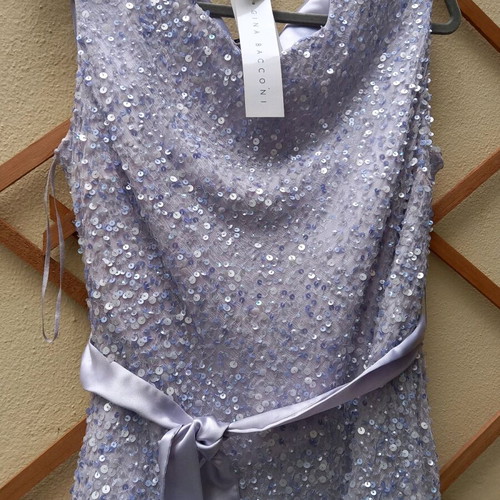 Gina Bacconi blouse and trousers set, lavender