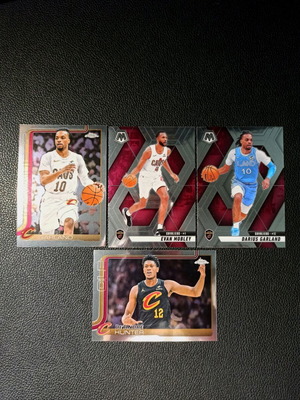 2024-2025 Panini Mosaic and 2025 Topps Chrome Cleveland Cavaliers cards like new