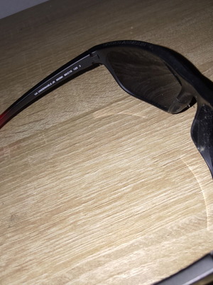 Under Armour sunglasses, black and red