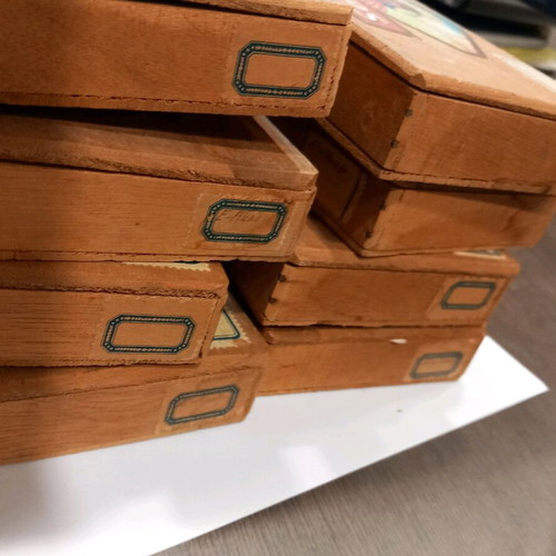 Nicaragua cigar boxes used, pack of eight